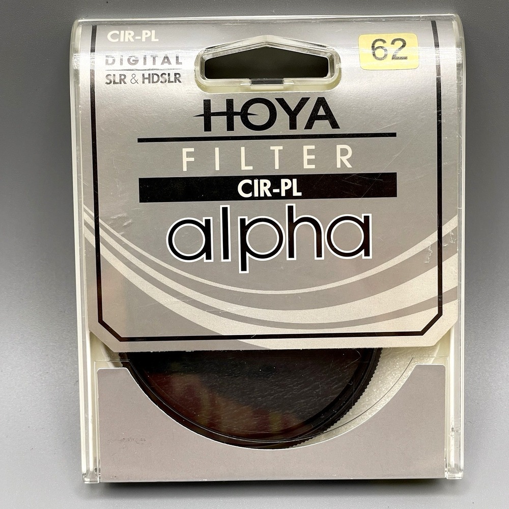 Hoya Alpha CIR-PL 62mm Circular Polarizer Camera Lens Filter DSLR HDSLR‎ Sealed